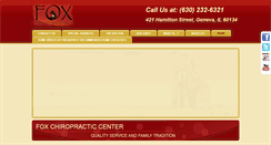 Desktop Screenshot of foxchiropractic.com